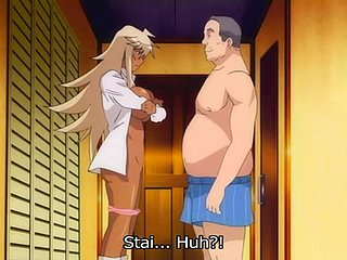 Ông già hentai và người phụ nữ xinh đẹp với bộ ngực lớn