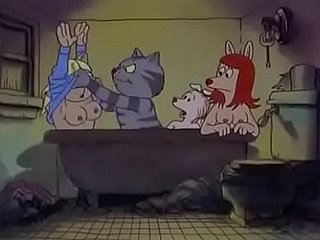 Fritz Hammer away Cat (1972): Bathtub Orgy (ตอนที่ 1)