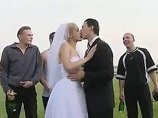 Foda pública da noiva depois finish casamento