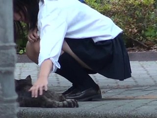 Indah Foot Amulet Menampilkan Muda Jepang Schoolgirl